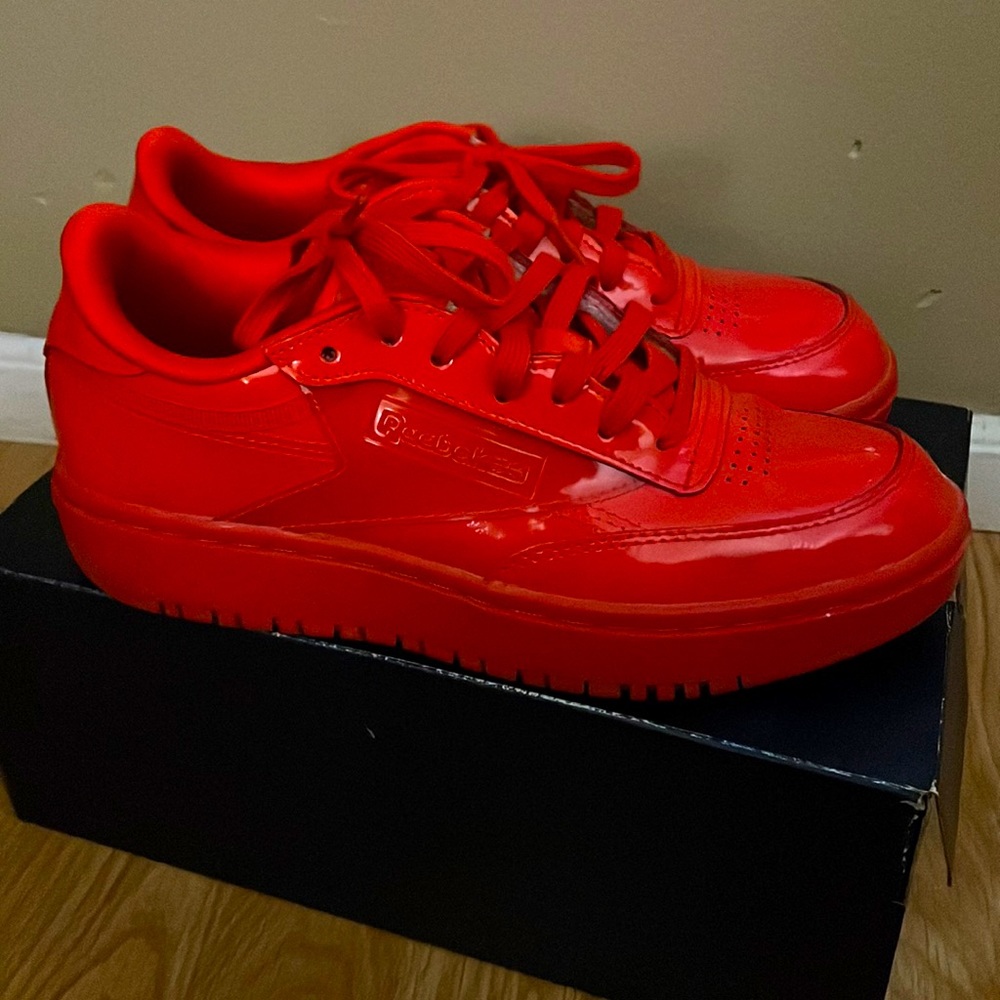 Cardi B x Reebok red sneakers